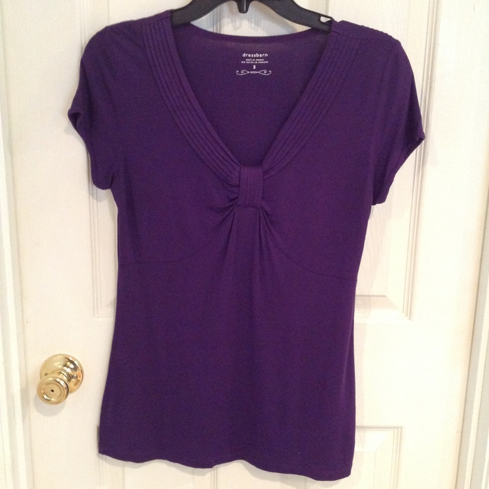 Dress Barn shirt, purple, size small